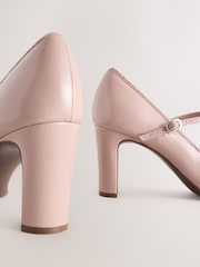 Blush Nude Standard Fit Forever Comfort® Round Toe Mary Jane Block Court Shoes - Image 8 of 9
