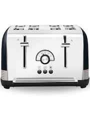 Morphy Richards Black Venture Retro 4 Slice Toaster - Image 1 of 4