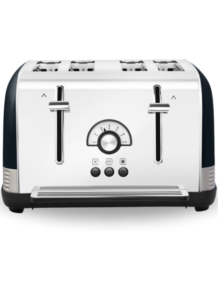 Morphy Richards Black Venture Retro 4 Slice Toaster - Image 1 of 4