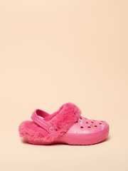 Joules Kids Winter Poole Printed Faux Fur Lined Clogs - Bild 1 von 6