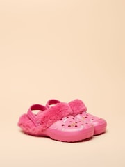Joules Kids Winter Poole Printed Faux Fur Lined Clogs - Bild 2 von 6