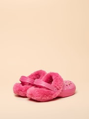 Joules Kids Winter Poole Printed Faux Fur Lined Clogs - Bild 3 von 6