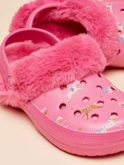 Joules Kids Winter Poole Printed Faux Fur Lined Clogs - Bild 5 von 6