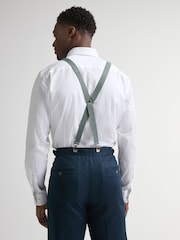 Sage Green Slim Braces - Image 2 of 3