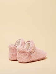Joules Junior Cabin Pink Slipper Boot - Image 3 of 6