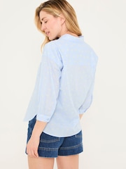 FatFace Whitney Chambray Blue Bows Shirt - Image 2 of 7
