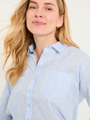 FatFace Whitney Chambray Blue Bows Shirt - Image 4 of 7