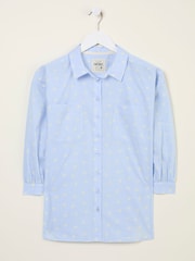 FatFace Whitney Chambray Blue Bows Shirt - Image 6 of 7