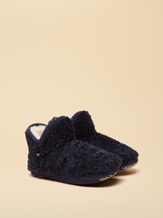 Joules Junior Cabin Navy Slipper Boot - Image 1 of 6