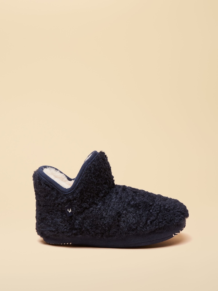 Joules Junior Cabin Navy Slipper Boot - Image 2 of 6 Joules Junior Cabin Navy Slipper Boot - Image 2 of 6