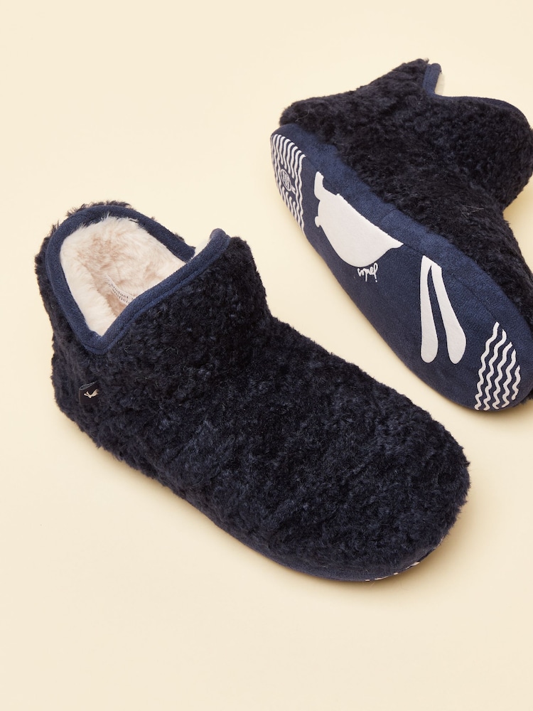 Joules Junior Cabin Navy Slipper Boot - Image 6 of 6 Joules Junior Cabin Navy Slipper Boot - Image 6 of 6