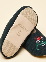 Joules Kids Slippet Green Embroidered Slipper - Image 5 of 6