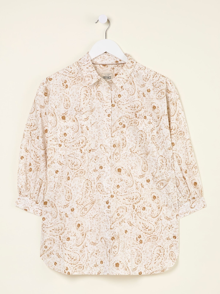 FatFace Whitney Ivory Paisley Shirt - Image 6 of 6