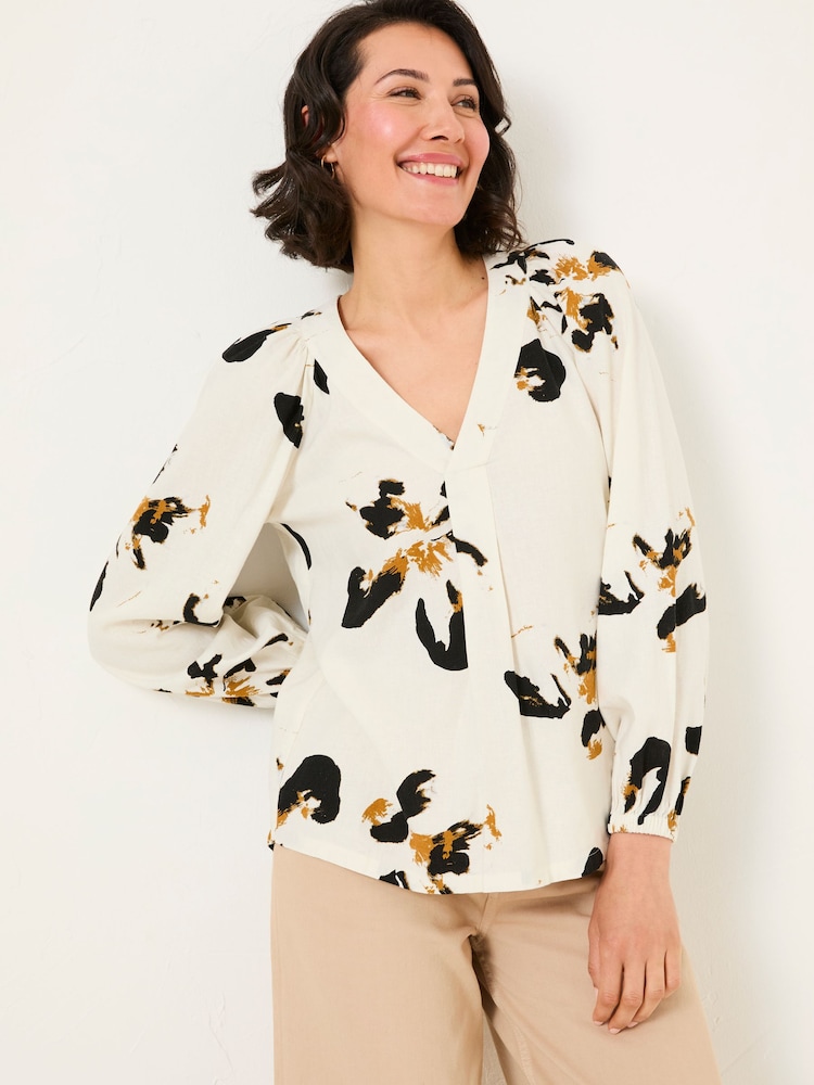FatFace Channon Multi Floral Placement Blouse - Image 1 of 5