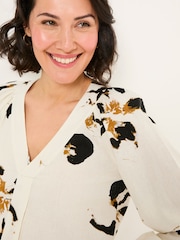 FatFace Channon Multi Floral Placement Blouse - Image 3 of 5