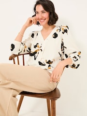 FatFace Channon Multi Floral Placement Blouse - Image 4 of 5