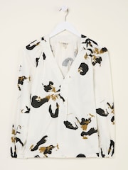 FatFace Channon Multi Floral Placement Blouse - Image 5 of 5