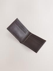 Brown Leather Woven Stitch Wallet - Image 3 of 4