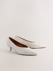 Bone Standard/Wide Fit Forever Comfort® Point Toe Low Kitten Heels - Image 6 of 9