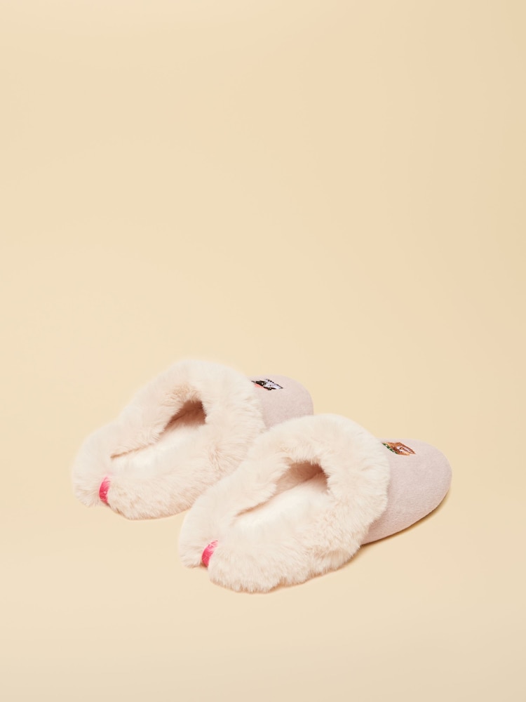 Joules Slippet Luxe Pink Artwork Slipper - Image 2 of 6 Joules Slippet Luxe Pink Artwork Slipper - Image 2 of 6