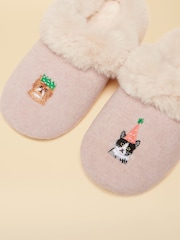 Joules Slippet Luxe Pink Artwork Slipper - Image 5 of 6