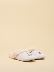 Joules Slippet Luxe Grey Artwork Slipper - Image 1 of 5
