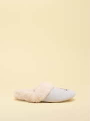 Joules Slippet Luxe Grey Artwork Slipper - Image 3 of 5