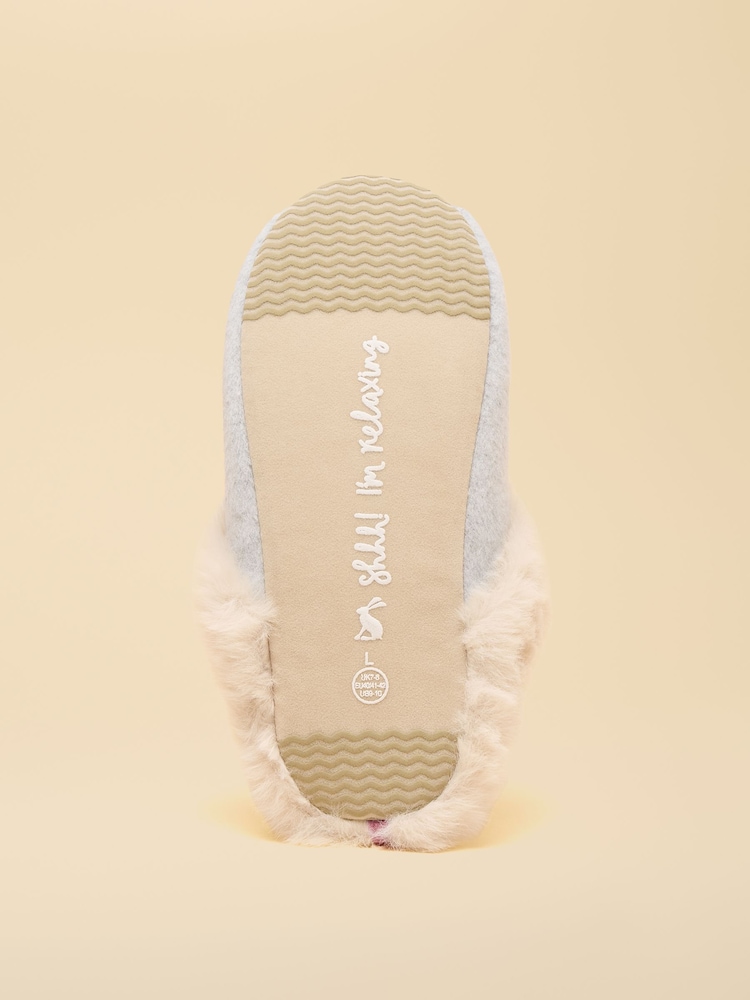 Joules Slippet Luxe Grey Artwork Slipper - Image 5 of 5 Joules Slippet Luxe Grey Artwork Slipper - Image 5 of 5