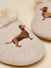 Joules Slippet Luxe Oatmeal Artwork Slipper - Image 4 of 6