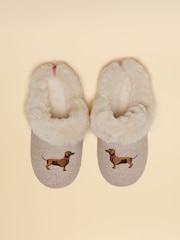 Joules Slippet Luxe Oatmeal Artwork Slipper - Image 5 of 6