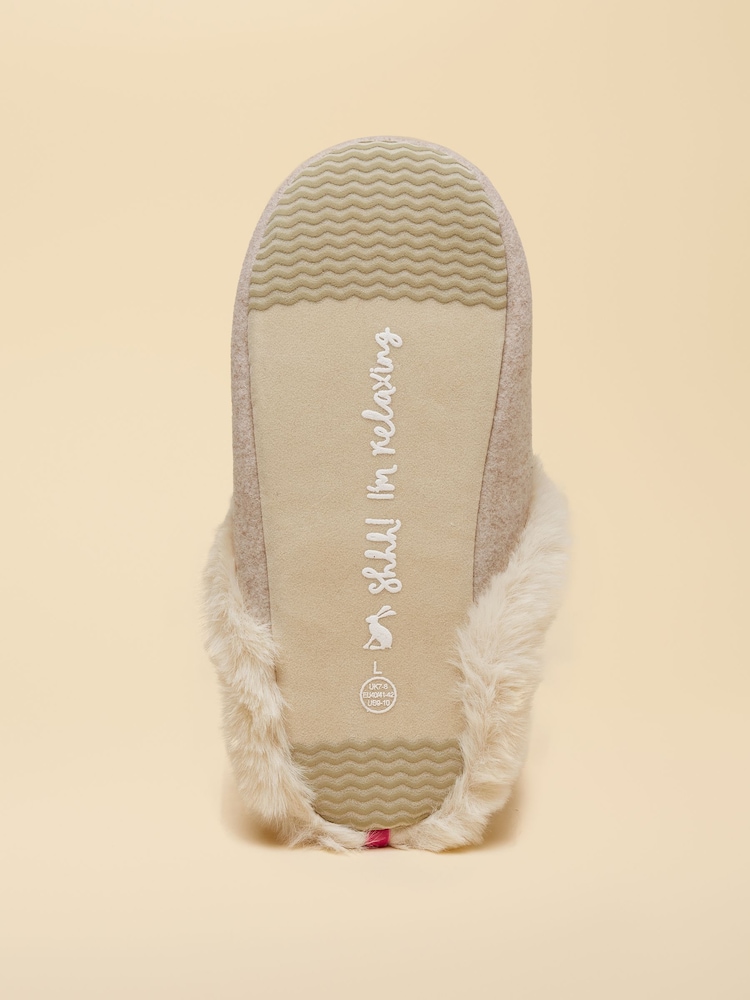 Joules Slippet Luxe Oatmeal Artwork Slipper - Image 6 of 6