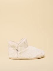 Creme - Joules Cabin Luxe Slipper Boot - Imagem 1 de 6