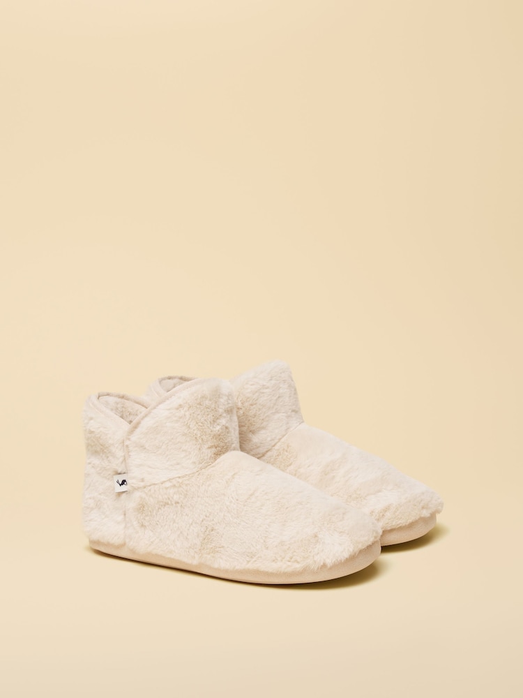 Creme - Joules Cabin Luxe Slipper Boot - Imagem 2 de 6