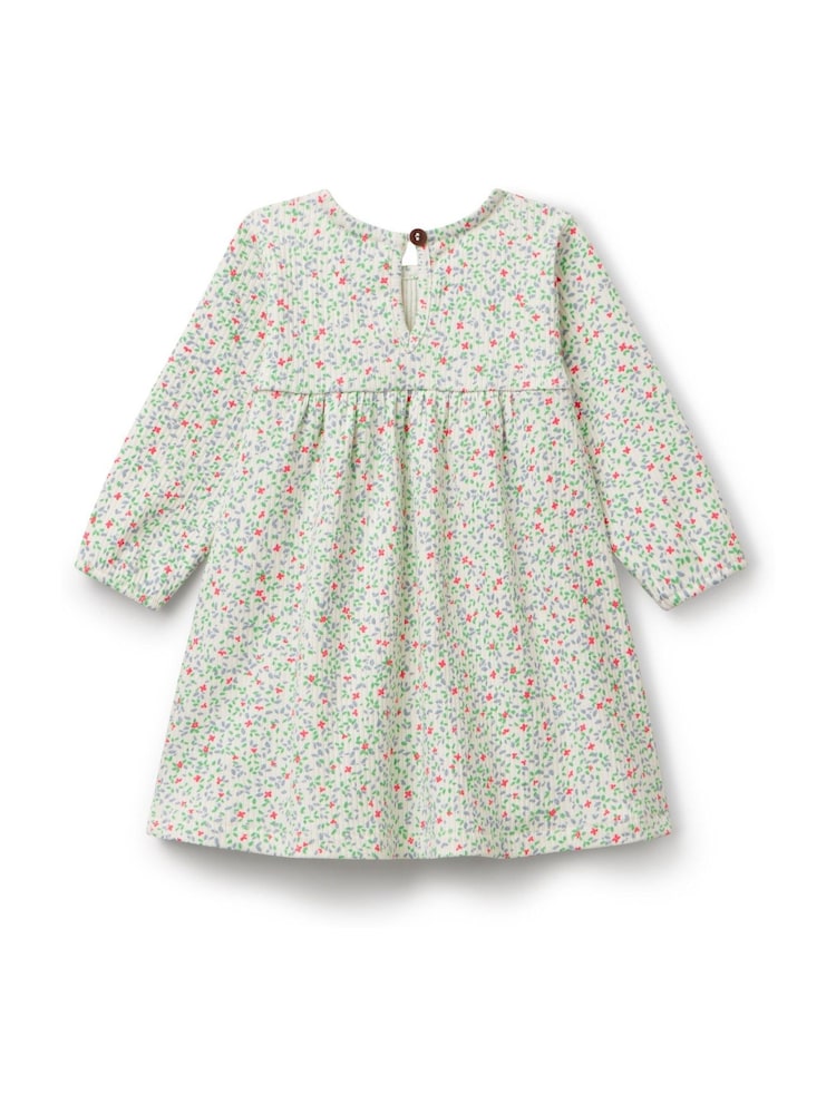 Benetton Baby Long Sleeve Printed White Dress - Image 2 of 3