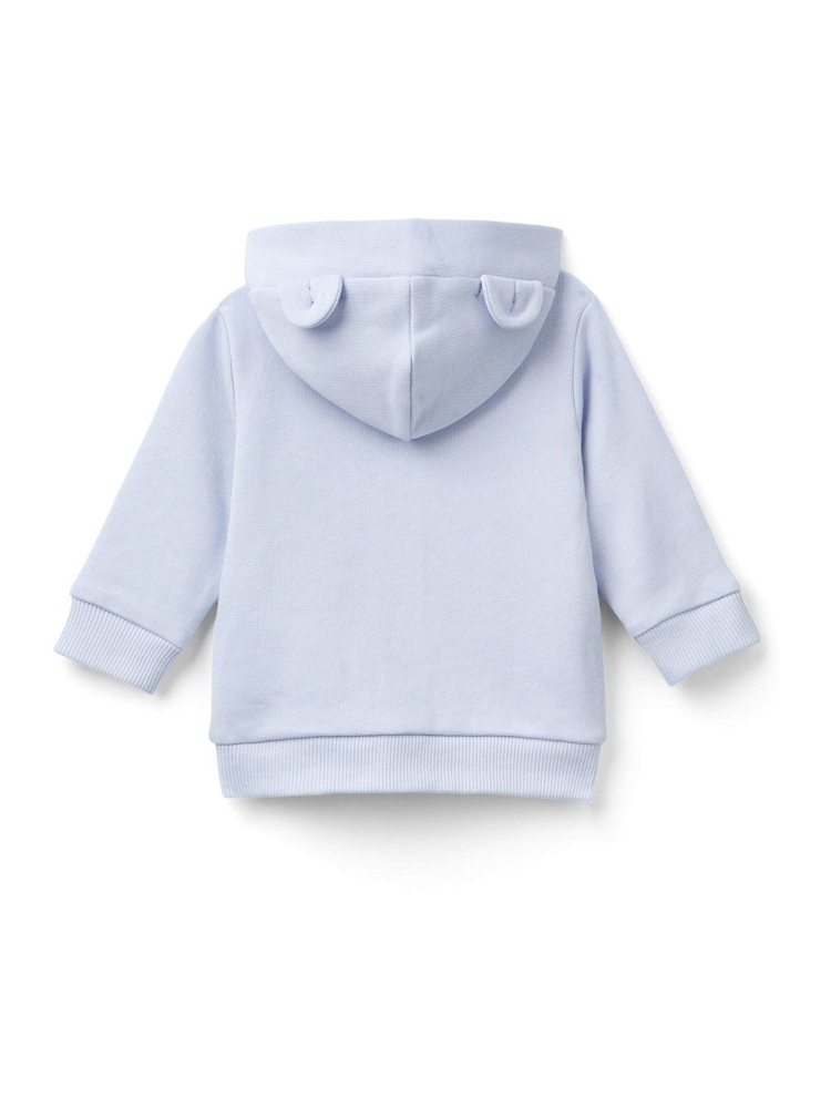 Benetton Baby Bear Ears 100% Cotton Hoodie - Image 2 of 3