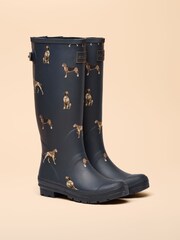 Azul marino - Botas de agua altas ajustables de Joules - Imagen 2 de 6