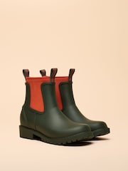 Joules Oakfield Green Short Neoprene Lined Wellies - Image 1 of 6
