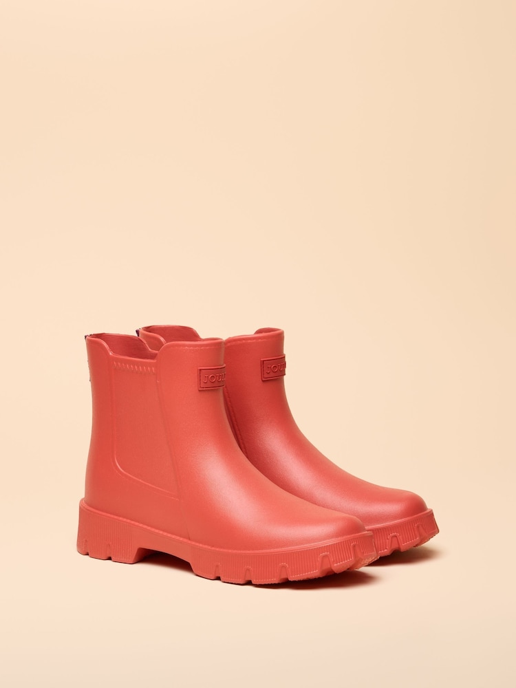 Rot/Orange - Joules Raindance leichte EVA-Knöchelgummistiefel - Bild 2 von 6