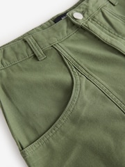Khaki Green 100% Cotton Jort Shorts - Image 8 of 8