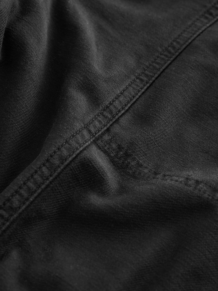 Black 100% Cotton Jort Shorts - Image 7 of 8