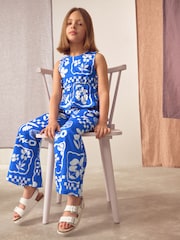 Blue Top and Wide Leg Trousers Set (3-16yrs) - Image 3 of 10