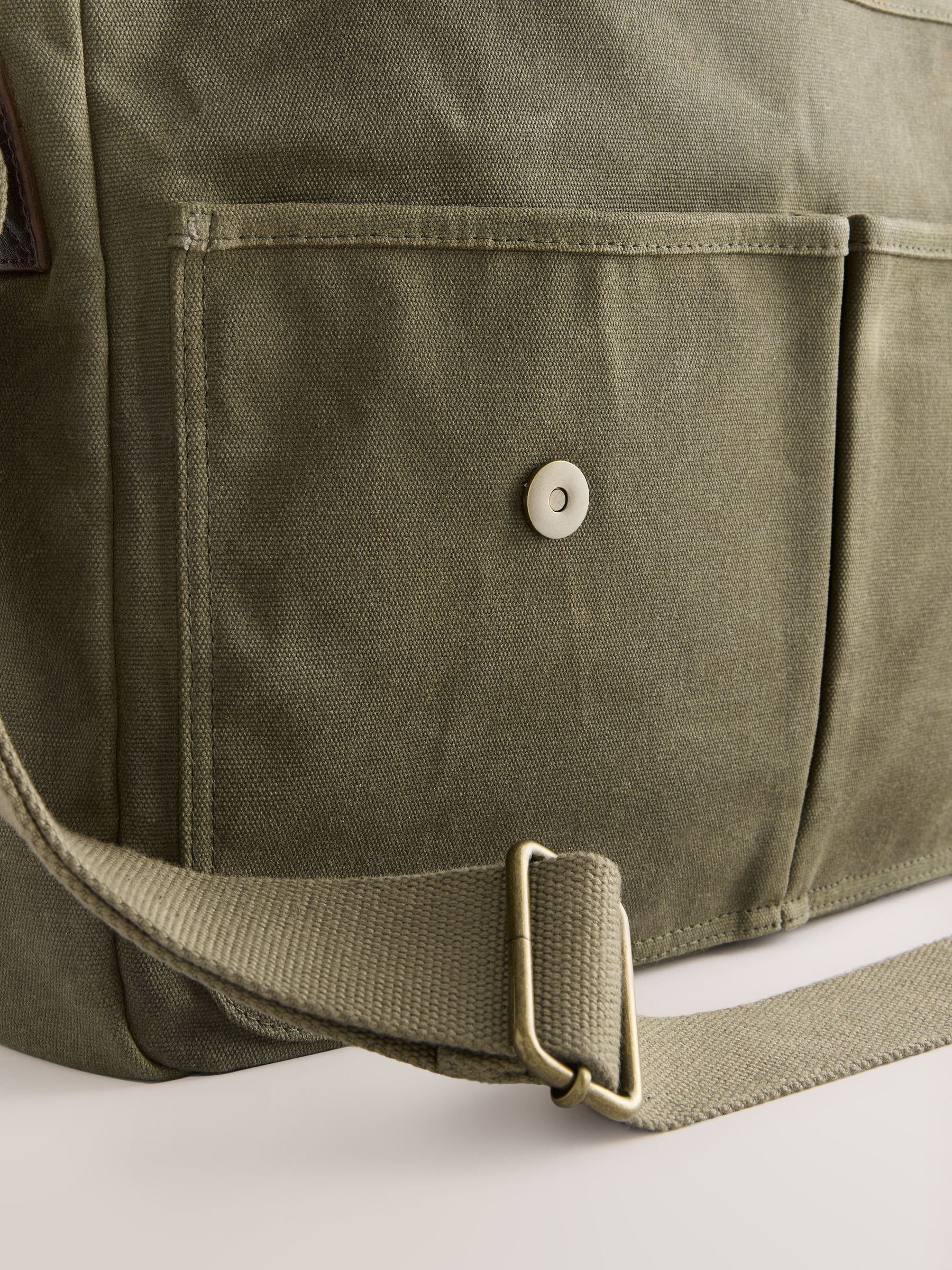 Buy Green Wax Cotton Messenger Bag from Next Poland