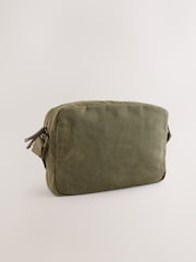 Green Wax Cotton Crossbody Bag - Image 3 of 5