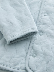 Blue Jersey Quilted Baby Jacket (0mths-2yrs) - Image 8 of 8