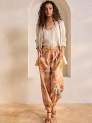 Blush Floral Print Hareem Trousers - Image 2 of 8