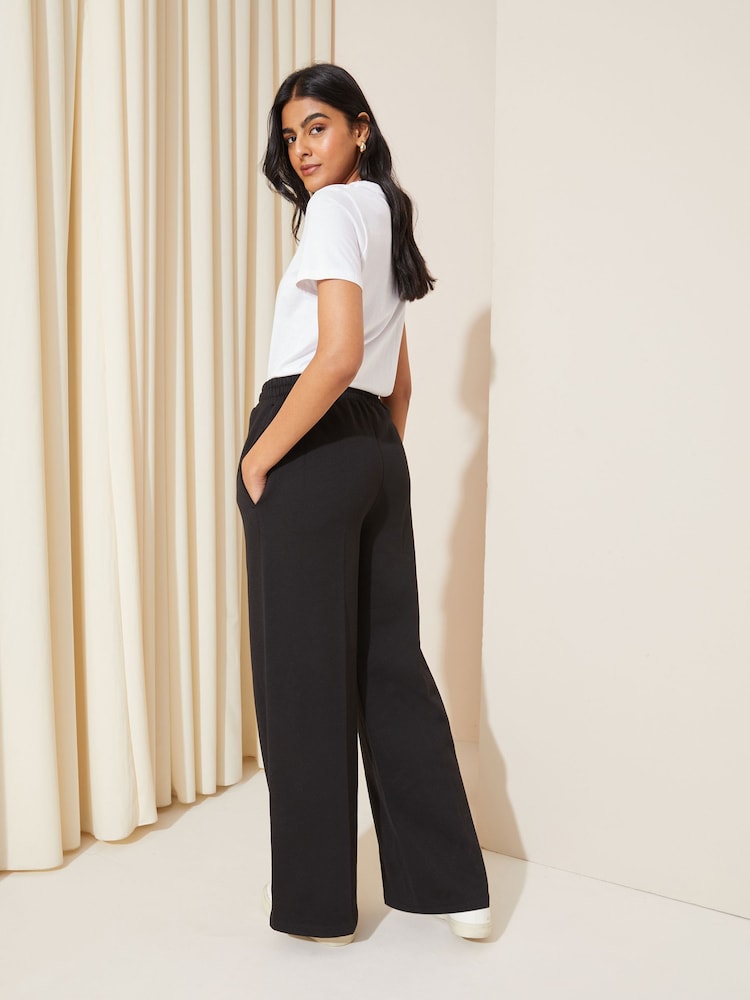 Negro - Pantalones de punto de pernera ancha de Friends Like These - Imagen 2 de 4 Negro - Pantalones de punto de pernera ancha de Friends Like These - Imagen 2 de 4