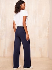 Friends Like These Navy Cosy Wide Leg Joggers - Image 4 of 4
