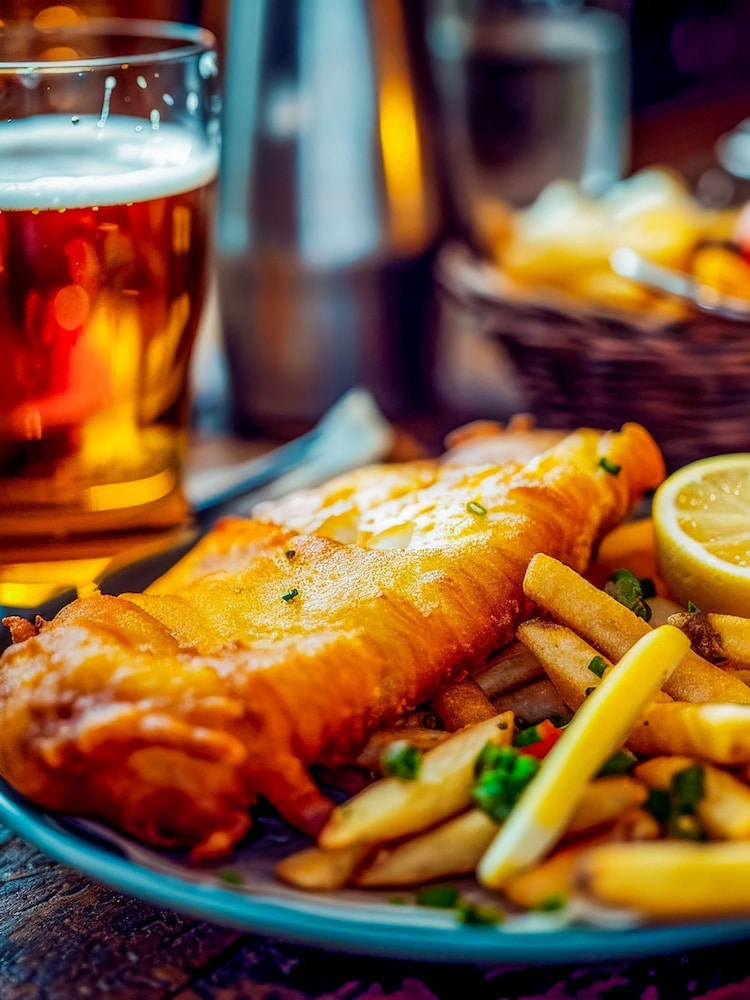 AS Multi Fish & Chip Feast with Wine or Beer for Two - Image 1 of 6 AS Multi Fish & Chip Feast with Wine or Beer for Two - Image 1 of 6
