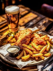 AS Multi Fish & Chip Feast with Wine or Beer for Two - Image 6 of 6