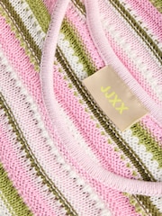 JJXX Pink Multi Coloured Knitted Top - Image 7 of 7